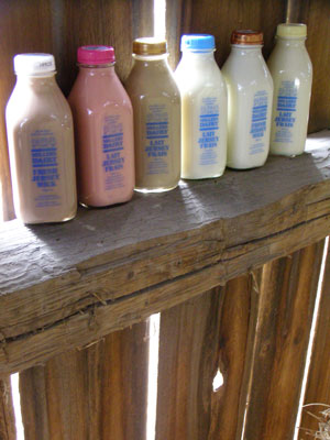 miller's dairy glass bottles